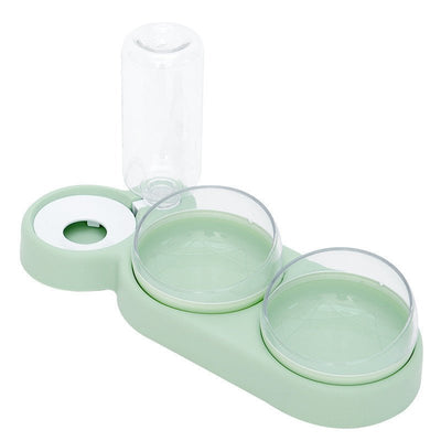 3 in 1 Elevated Pet Bowl With Water Fountain