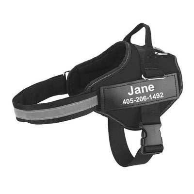 Personalized No Pull Reflective Dog Harness