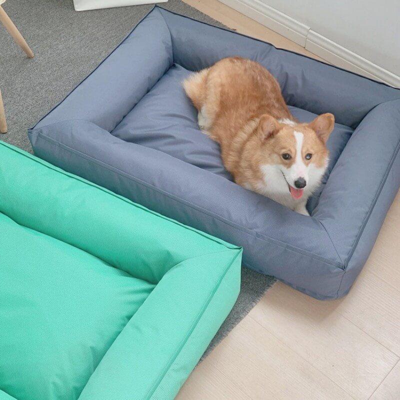 Fully Orthopedic Surround Support Waterproof Fabric Anti-Anxiety Large Dog Bed