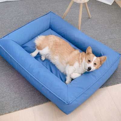 Fully Orthopedic Surround Support Waterproof Fabric Anti-Anxiety Large Dog Bed