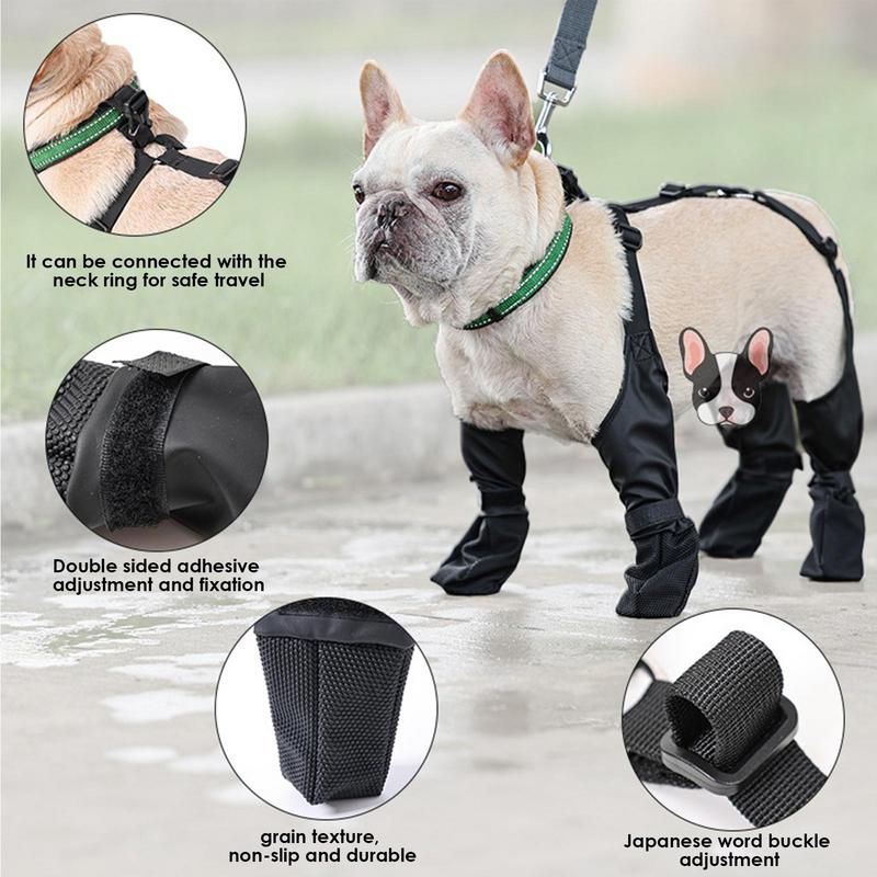 Anniepaw Adjustable Dog Boots Anti Dirty Skin Friendly Paw Protectors