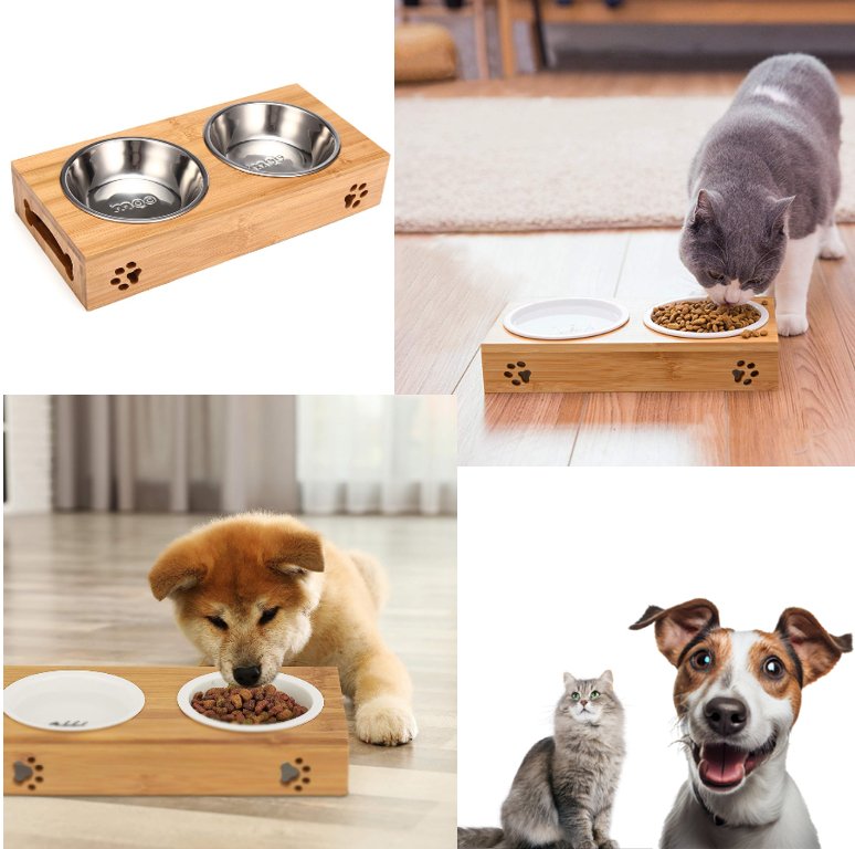 BambooPaws™ Pet Feast Station