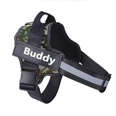 Custom No Pull Dog Harness with Name & Phone Number - Heavy duty & Personalized