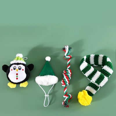 Christmas Fun Doggie Play Set with Hat, Scarf & Toy