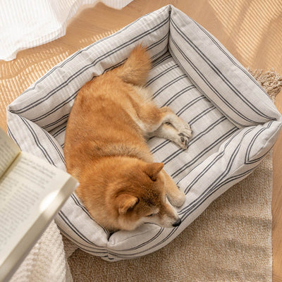 I-Classic Stripe All Seasons Breathable Dog Bed