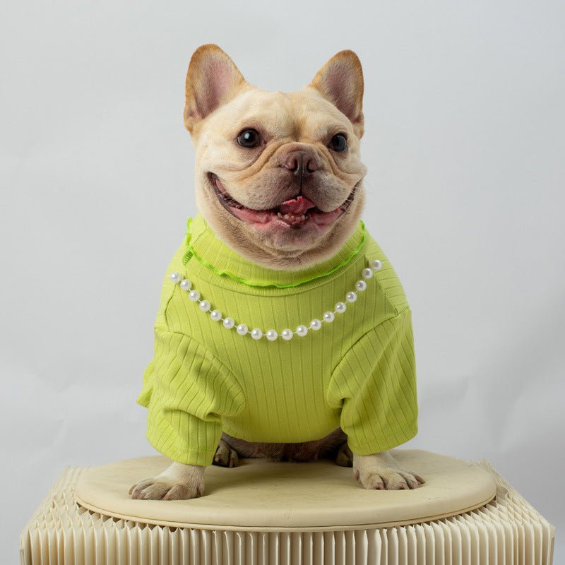 CozyCanine FurryChic Vest & PearlyPup T-Shirt