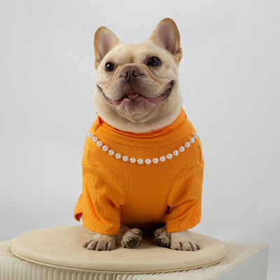 CozyCanine FurryChic Vest & PearlyPup T-Shirt