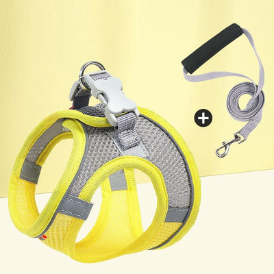 Pastel Colors Dog Harness Leash Set