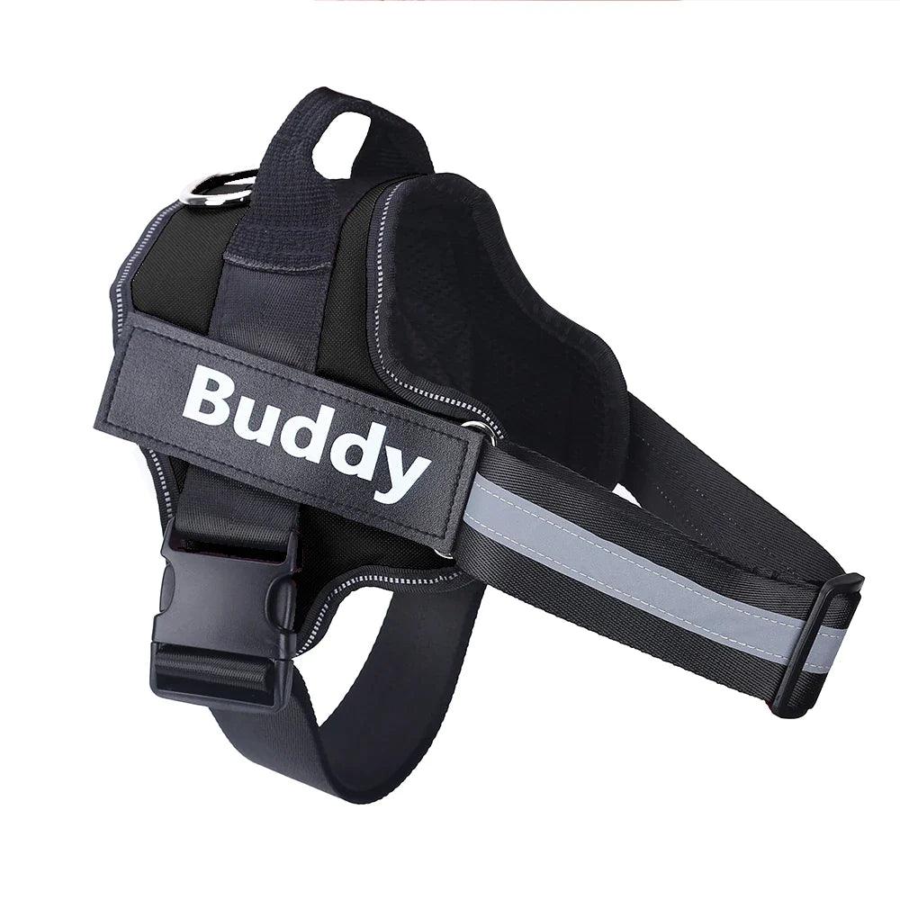 Custom No Pull Dog Harness with Name & Phone Number - Heavy duty & Personalized